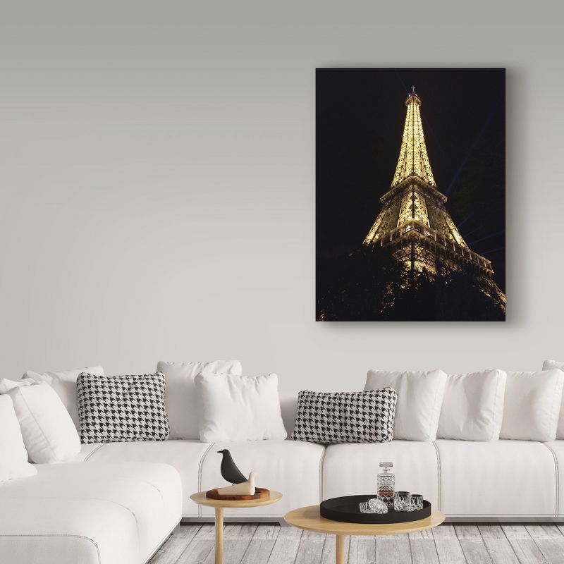 Trademark Fine Art -Jessica Putnam 'Eiffel Tower Up Close' Canvas Art, 3 of 4