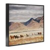 Stupell Industries Wild Horses Roaming Across Western Landscape Framed Giclee Art - 2 of 4
