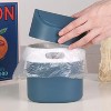 LunaLulinlk Blue 0.5 Gallon (2 Liter) Twist-On Lid Mini Trash Can for Bedroom Dresser - 4 of 4