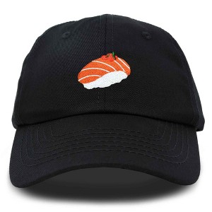 Dalix Salmon Nigiri Embroidered Sushi Cotton Dad Hat Baseball Cap Adjustable Womens - 1 of 4