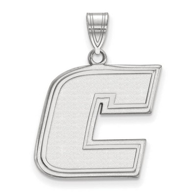 Black Bow Jewelry 10k White Gold Tennessee at Chattanooga Mocs NCAA Large Pendant