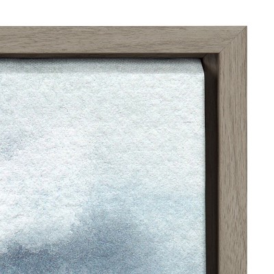 Gray Abstract Coastal Landscape Canvas Print, 23x33
