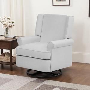Swivel Glider Rocking Recliner Chair, 360¡ã Smooth Rotation, Ultra-Soft Padded Seat & Backrest, Quiet Rocking Motion - 1 of 4