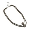 SOHI Women's Charcoal Grey The Mirror Multi-Layer Necklace - 2 of 4