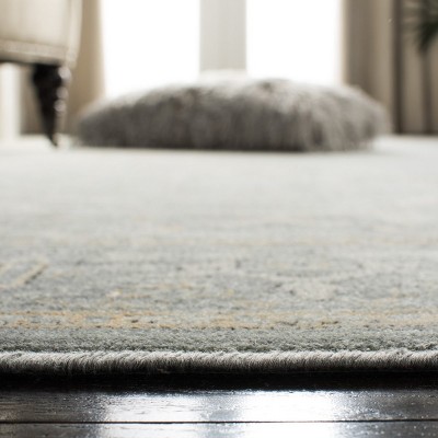 Elegance Redefined Hand-Knotted Viscose Area Rug - Gray, 6'7" x 9'2"