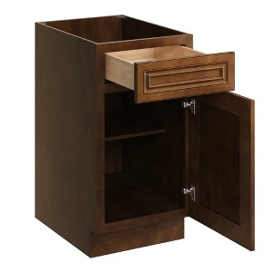 CASAINC 18 in. W x 34.5 in. H x 24 in. D Base Kitchen Cabinet with Drawer – Plywood Frame Soft-Close - Full Overlay RTA - 1 of 4