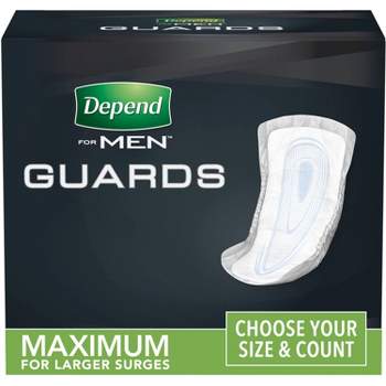 Depend Guards/Incontinence Bladder Control Pads for Men - Maximum Absorbency 