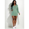 Slickblue Women's French Terry Hoodie Mini Dress, Long Sleeve Pullover Style, Casual Fit, 7 Color Options, Size S-L - 2 of 4