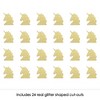 Big Dot of Happiness Gold Glitter Unicorn - No-Mess Real Gold Glitter Cut-Outs - Magical Unicorn Baby Shower or Birthday Party Confetti - Set of 24 - 2 of 4