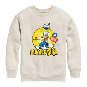 Boys' - Disney - The Fabulous Donald Duck Graphic Long Sleeve Fleece Sweatshirt - 1 of 4