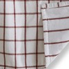 TAG Classic Double Rust Brown Windowpane Cotton Machine Washable Kitchen Dishtowel 26L x 18W in. Decoration Decor - 2 of 2