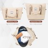 ModernLuxe Hardshell Luggage Set - 20/24/28 Inch ABS Suitcases with Carry-on, Cup Holder, Spinner Wheels & Side Hooks - 4 of 4
