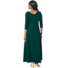 Jessica London Women's Plus Size Double-V Maxi Dress - 3 of 4