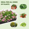 FURNIinspire Planters Garden Bed Indoor/Outdoor Use Rectangle Large Raised Beds For Gardening Vegetables Flowers, Black, 47.24"*47.24"*11.81" - 2 of 4