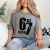 Six Seven Distressed - Women's Garment Dyed Graphic T-Shirt - 3 of 4