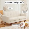 Dyonery 66 in Mid Century Modern Loveseat Sofas and Comfy Linen Couches for Living Room,Small Comfy Couch for Bedroom/Office/Small Space,Easy Assembly - 4 of 4