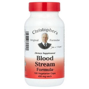 Christopher's Original Formulas Blood Stream Formula, 450 mg, 100 Vegetarian Caps (225 mg Per Cap) - 1 of 2