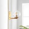 Jurosa 8.375" Wall Sconce (Set of 2) - SCN4138 - Brass - Safavieh - 2 of 4