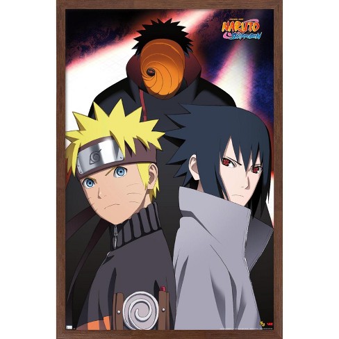 Naruto Shippuden - Group Wall Poster, 14.725 x 22.375, Framed