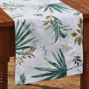 Park Designs Rainforest Green Table Runner 13" x 54" - 1 of 4