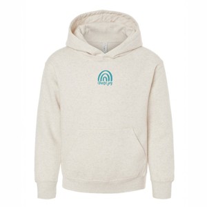 The Juniper Shop Embroidered Choose Joy Rainbow Youth Hoodie - 1 of 3