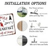Lomsoe North Pole Bed and Breakfast Christmas Metal Tin Sign Christmas Decor Wall Art for Home Cafe Kitchen Winter Retro Wall Decor Plaque 8x12 Inch - 3 of 4