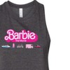 Women's Barbie Barbie Transportaion Vehicles Graphic Racerback Tank - Heather Charcoal - Medium - 2 of 3