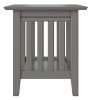 AFI Furnishings Mission End Table Grey - 4 of 4