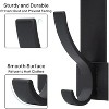 Over The Door Hooks, Over The Door Towel Rack with 12 Coat Hooks Door Hanger Hook for Hanging Clothes, Coats, Towels, Hat 1 Pack Black - 3 of 4