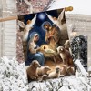 Briarwood Lane Christmas House Flag 40x28 For Outdoor Christ Is Born For Christmas House Flag - 4 of 4