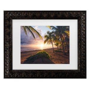 Trademark Fine Art - Stefan Hefele  Good Morning Paradise Matted Framed Art - 1 of 4