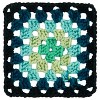 Red Heart All in One Granny Square Yarn 24 Pack-Black- Cyber Leaf - 3 of 4