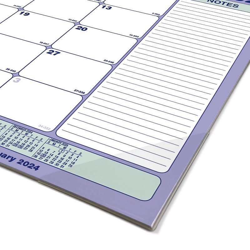 2024 Brownline 17.75" x 10.88" Monthly Desk Pad Calendar Blue/White (C181700), 3 of 6