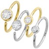 Jewelry Avalanche 20G 14K Gold Diamond Nose Hoop Ring, Bezel Set, 8mm Twist-open - 2 of 4