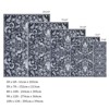 Coolmee Area Rug for Living Room, Washable Rug Low Pile Retro Accent Floral Rug Non-Slip Foldable Carpet for Bedroom, Dining Room - 3 of 4