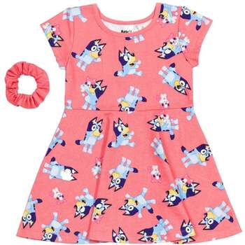  Bluey Toddler Girls French Terry Dress 4T Blue: Clothing, Shoes  & Jewelry