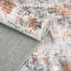 Modern Abstract Area Rugs Washable , Soft Large Bedroom Rug - 3 of 4