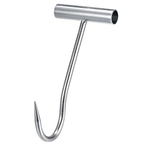 Unique Bargains Kitchen Butcher Shop Restaurant Galvanized T-Handle Meat Boning Hook - 1 of 4