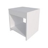 GlasFlength Nightstands Modern Nightstand Bedroom Nightstand Bedside Table with Drawer Open Shelf for Living Room, White, 13.9"*15.7"*16.5" - 4 of 4
