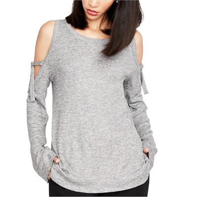 Rachel Roy Womens Rib Knit Blouse