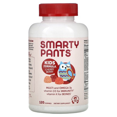 Smartypants Kids Formula, Multi And Omega 3s, Cherry Berry, 120 Gummies ...