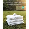 FAUNNA 100% Cotton Duvet Cover, Hypoallergenic White Zipper Comforter Cover, Bed Bug Proof, Breathable & Antimicrobial Protector (Queen) - 4 of 4