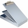 Saunders - Cruiser Mate Form Holder with Storage - 1 in. Clip Capacity - Top Opening - Aluminum - Gray - 8 1/2 in. x 14 in. - 1 Each - 2 of 4