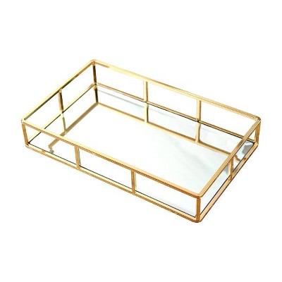 Hub Styler Metal Decorative Tray Mirror