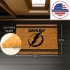 Evergreen Tampa Bay Lightning Logo Turf Mat, Brown- 28 x 16 Inches Indoor Outdoor Doormat - 2 of 4