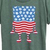 Women's - SpongeBob SquarePants - Silhouette Stars Stripes Short Sleeve Graphic T-Shirt - 2 of 4