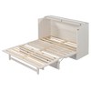 TIRAMISUBEST Full/Queen Size Murphy Bed Wall Bed with a Large Drawer & USB Ports, Space Saving Folding Murphy Cabinet Bed for Bedroom Guestroom - 4 of 4