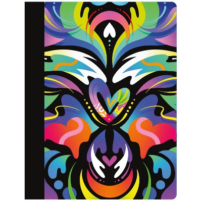 Composition Notebook College Ruled Heart Swirl Multicolor - C.R. Gibson