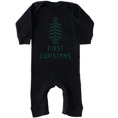 The Juniper Shop First Christmas Tree Baby Romper