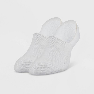 Peds Women's Memory Cushion 2pk Liner Socks - White 5-10 : Target